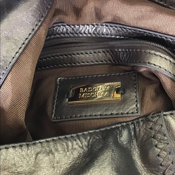 Badgley Mischka Women Handbag Bronze top handle Hobo bag EUC Fall, Boho Metallic - Picture 9 of 9
